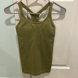 Green tank top